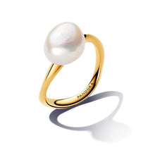 Load image into Gallery viewer, Baroque Treated Freshwater Cultured Pearl Ring