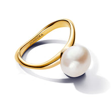 Load image into Gallery viewer, Baroque Treated Freshwater Cultured Pearl Ring
