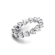 Load image into Gallery viewer, Row of Hearts Eternity Ring