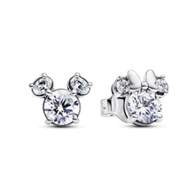 Load image into Gallery viewer, Disney Mickey Mouse & Minnie Mouse Sparkling Stud Earrings