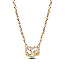 Load image into Gallery viewer, 14k Gold Plated Infinity Heart Gift Set