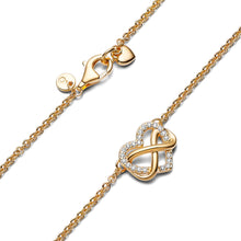 Load image into Gallery viewer, Sparkling Infinity Heart Collier Necklace
