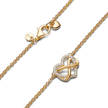 Load image into Gallery viewer, Sparkling Infinity Heart Collier Necklace