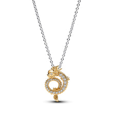 Load image into Gallery viewer, Two-tone Chinese Year of the Dragon Collier Necklace