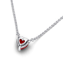 Load image into Gallery viewer, Sparkling Heart Halo Pendant Collier Necklace