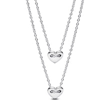 Load image into Gallery viewer, Forever & Always Splittable Heart Collier Necklaces