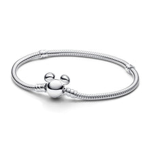Load image into Gallery viewer, Disney Mickey Mouse Clasp Moments Snake Chain Bracelet