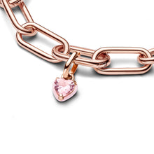 Load image into Gallery viewer, Pandora ME Pink Chakra Heart Mini Dangle Charm