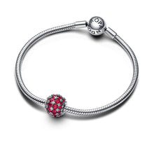 Load image into Gallery viewer, Sparkling Pavé Round Pink Charm