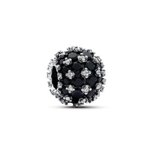 Load image into Gallery viewer, Sparkling Pavé Round Black Charm