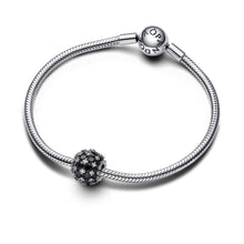 Load image into Gallery viewer, Sparkling Pavé Round Black Charm