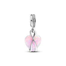 Load image into Gallery viewer, Mom Opalescent Heart Dangle Charm
