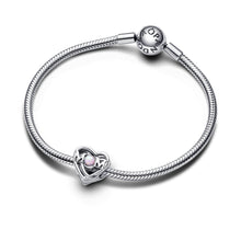 Load image into Gallery viewer, Openwork Mom & Heart Charm