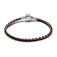 Load image into Gallery viewer, Disney The Lion King Clasp Pandora Moments Braided Leather Bracelet