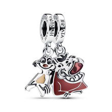 Load image into Gallery viewer, Disney The Lion King Timon & Pumbaa Splittable Dangle Charm