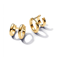 Load image into Gallery viewer, Double Huggie Hoop Earrings