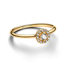 Load image into Gallery viewer, Round Pave Halo Ring