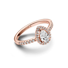 Load image into Gallery viewer, Sparkling Pear Halo Ring