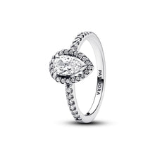 Load image into Gallery viewer, Sparkling Pear Halo Ring