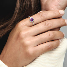 Load image into Gallery viewer, Purple Eternity Circle Ring