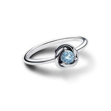 Load image into Gallery viewer, Sea Aqua Blue Eternity Circle Ring