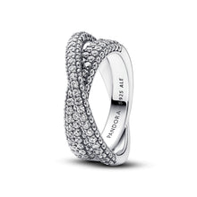 Load image into Gallery viewer, Pandora Timeless Pavé Crossover Dual Band Ring