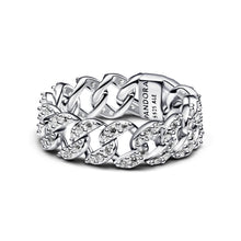 Load image into Gallery viewer, Pav‚ Cuban Chain Ring
