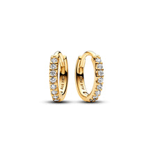 Load image into Gallery viewer, Sparkling Huggie Hoop Earrings