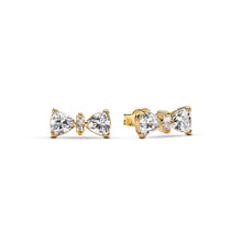 Load image into Gallery viewer, Sparkling Bow Stud Earrings