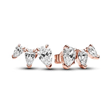 Load image into Gallery viewer, Sparkling Pear Stud Earrings
