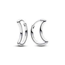 Load image into Gallery viewer, Moon Hoop Earrings