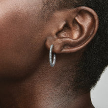 Load image into Gallery viewer, Pandora Timeless Pavé Single-row Hoop Earrings