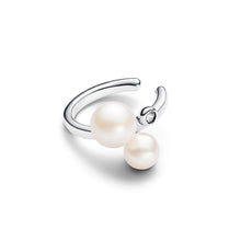 Load image into Gallery viewer, Duo Treated Freshwater Cultured Pearls Ear Cuff