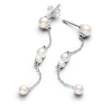 Load image into Gallery viewer, Treated Freshwater Cultured Pearl Drop Earrings