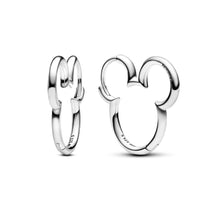 Load image into Gallery viewer, Disney Mickey Mouse Silhouette Hoop Earrings