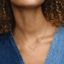 Load image into Gallery viewer, Triple Stone Heart Collier Necklace