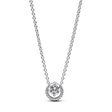 Load image into Gallery viewer, Sparkling Round Halo Pendant Collier Necklace