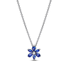 Load image into Gallery viewer, Sparkling Blue Herbarium Cluster Pendant Necklace