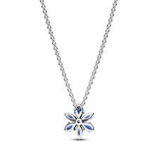 Load image into Gallery viewer, Sparkling Blue Herbarium Cluster Pendant Necklace