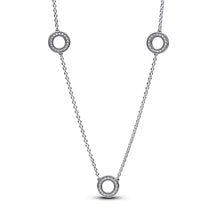 Load image into Gallery viewer, Pavé Circles Chain Necklace