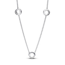 Load image into Gallery viewer, Pavé Circles Chain Necklace