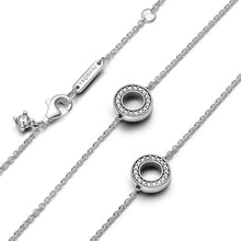 Load image into Gallery viewer, Pavé Circles Chain Necklace