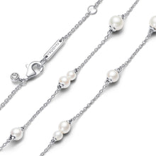 Load image into Gallery viewer, Treated Freshwater Cultured Pearl Station Chain Necklace