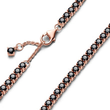 Load image into Gallery viewer, Black Sparkling Tennis Bracelet