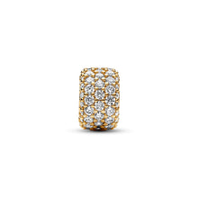 Load image into Gallery viewer, Sparkling Pavé Triple-row Charm