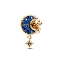 Load image into Gallery viewer, Disney Mickey Mouse & Minnie Mouse Crescent Moon Charm