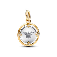 Load image into Gallery viewer, Bee Medallion Charm