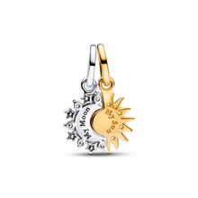 Load image into Gallery viewer, Splittable Sun & Moon Dangle Charm