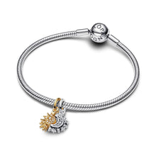 Load image into Gallery viewer, Splittable Sun & Moon Dangle Charm