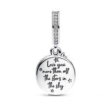 Load image into Gallery viewer, Two-tone Shooting Star Double Dangle Charm